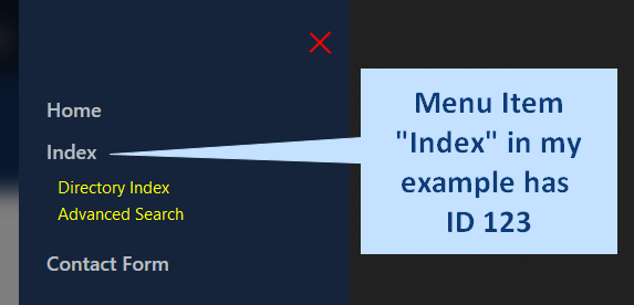 Menu Item - ID123